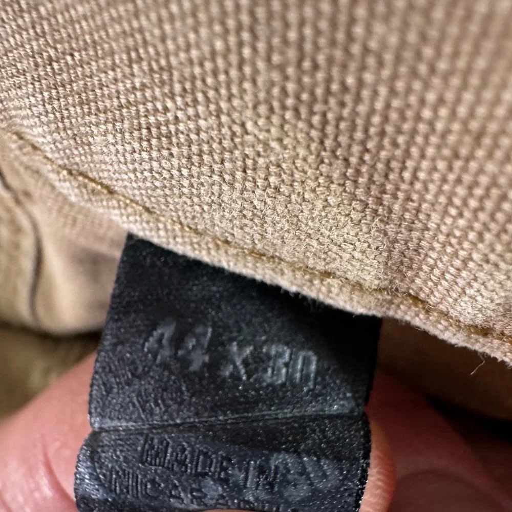 Carhartt Carpenter Pants‎ Mens 44x30 Beige Canvas Utility Workwear Y2K Gorpcore